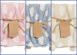 Ron Ron Ronron Snuggly Baby Blanket Lovey w/Pompons 3 Colors NEW - £17.03 GBP+