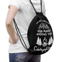 Lightweight Black &amp; White Drawstring Gym Bag: Perfect for Quick Trips &amp; Light Tr - £35.40 GBP