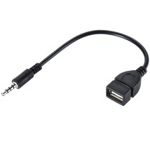 3.5Mm (1/8 Inch) Aux Audio Plug Male To Usb 2.0 Female Otg Adapter Conve... - $12.99