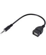 3.5Mm (1/8 Inch) Aux Audio Plug Male To Usb 2.0 Female Otg Adapter Conve... - £10.26 GBP