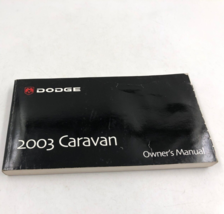 2003 Dodge Caravan Owners Manual Handbook OEM I02B35025 - $26.99
