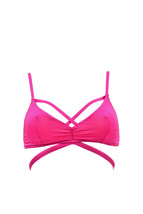 L&#39;agent By Agent Provocateur Womens Bikini Top Elegant Strap Solid Pink Size S - £30.78 GBP