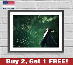 Final Fantasy 7 VII Remake Poster 18&quot; x 24&quot; Print Cloud Strife Game Room Art 2 - £10.60 GBP