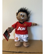 NEW NWT Wayne Rooney #10 Manchester United F.C. Soccer Mascot Bear Black - $40.60 CAD