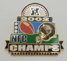 2002 Tampa Bay Buccaneers NFC Champs Lapel Hat Collectible Pin - £15.50 GBP