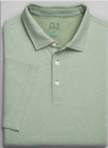 Jos. A. Bank Tailored Fit Textured Weave Polo -3XT.  color:light Green - $32.71