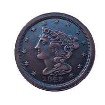 U.S. Half Cent 1840-1857 Copper Foreign Copy Coin Source - £6.87 GBP