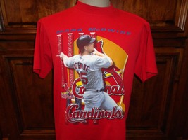 Vintage Dynasty Red St. Louis Cardinals #25 Mark McGwire MLB t-shirt Adult L - $29.69