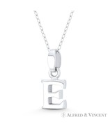 Initial Letter &quot;E&quot; 20x9mm (0.8x0.35in) Charm 3D Pendant in .925 Sterling... - $428.18 MXN+
