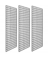Pack of 3 Gridwall Panels 2x6 BLACK  - $117.84