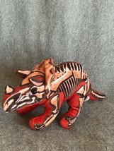 Gently Used Wildlife Artists Plush Rust Skeletal Triceratops Dinosaur DI... - £8.86 GBP