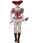 Adult Sadistic Clown Costume Creepy Pennywise Killer It Big Top Circus L... - $810.60 MXN