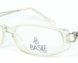 BASILE occhiali BA4251 80 CLEAR /SILVER EYEGLASSES FRAME W/ CRYSTALS 53-... - $91.78