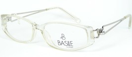 Basile Occhiali BA4251 80 Clear /SILVER Eyeglasses Frame W/ Crystals 53-14-130mm - $91.78