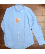 HUGO BOSS Herren Elvedge Regular Fit Leicht Offen Blau Baumwolle Freizei... - $999.30 MXN