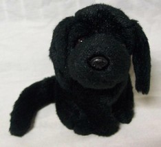 Russ Cute Little Black Lab Labrador Puppy Dog 5&quot; Plush Stuffed Animal Toy - £12.27 GBP