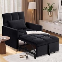 Convertible Sleeper Sofa Chair 3 In 1 Multi-Function Folding Ottoman Couch, Sigl - £387.39 GBP