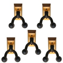 5 NEW Guitar Wall Mount Hanger Stand Holder Hooks Display Acoustic Elect... - £47.86 GBP