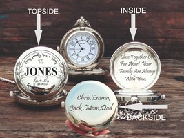 Pocket Watch - Personalized Watch - Gift For Family - Engraved Pocket Watch - £18.34 GBP+