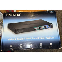 Trendnet TPE-2840WS 24-PORT GIGABIT WEB SMART POE SWITCH PLUS 4 SFP SLOTS - $11,798.32 MXN