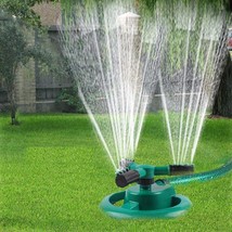 Automatic 360 ° Rotating Adjustable Round 3 Arm Lawn Water Sprinkler for Waterin - £19.83 GBP