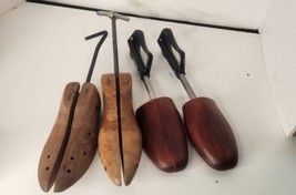 Vintage Florsheim Rochester Shoe Company Shoe Keepers Travel Trees Wood Lot - £15.77 GBP