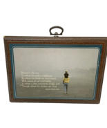 Vintage Hallmark Wooden Plaque Blessed is the Man 7 x 5 in Wall Hanging - $18.54