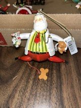 Vintage,Jc Penney &quot;Doctor Santa,&quot; Pull Ornament, Moveable Arms &amp; Legs, Pre-Owned - £10.17 GBP