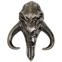 Star Wars The Mandalorian Mythosaur Crest Pewter Lapel Pin Silver - $11.98