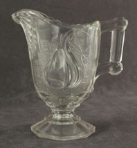 Vintage Adams Gipsy Clear Glass Baltimore Pear Pattern Open Sugar &amp; Creamer - £20.99 GBP