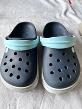 Crocs Crocband II Blue White Clog 11990-4GT Kids Size 3 - $23.22