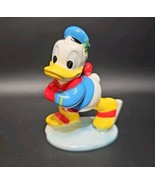 Vintage 1960s Disney Japan Porcelain Donald Duck Ice Skating Figurine 3.5in - €18,93 EUR