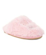 Under One Sky Girl&#39;s Embroidery Faux Fur Mule Slippers Small/Medium - $19.13 CAD