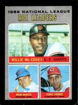 1970 Topps #63 Willie MCCOVEY/RON SANTO/TONY Perez Vg+ Nl Rbi *X70207 - £2.74 GBP