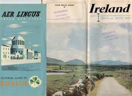 Aer Lingus Irish Air Lines Guide to Dublin &amp; Ireland South &amp; West Brochure 1950s - £21.74 GBP