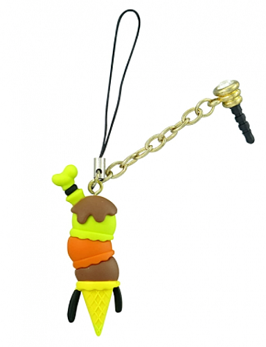 Disney Goofy Ice Cream Cone Cell Phone Charm D-Lish Treats Mobile Keyrin... - $9.85
