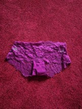 Ladies Purple Lace Size 10 Briefs - £1.98 GBP