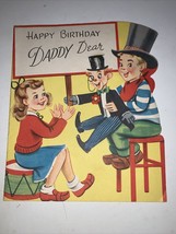 VINTAGE 1950’s Happy Birthday Daddy Dear Card - £4.69 GBP