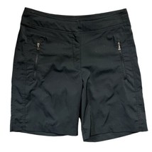 Tail Tech Golf Shorts Women Size 2 Black Zipped Pockets Stretch Woven At... - $14.24