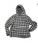 The Vermont Flannel Co Flannel Shirt Men’s Large Check Plaid Black Gray - $570.55 MXN