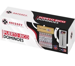 Akissey Brand Puerto Rico Dominoes Double Six Domino Set - New Open Box - £11.84 GBP