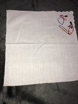 Vintage Hand Embroidered Hankerchief Hanky Cultural - $8.97