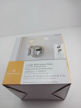 New Portfolio Wall Sconce Light Lamp Fixture Chrome Glass 1026681 Wall M... - $10.19