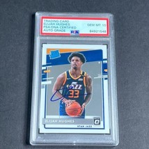 2020-21 Panini Donruss #192 Elijah Hughes Signed AUTO Grade 10 PSA Slabbed RC Ja - $59.99