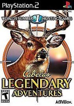 Cabela&#39;s Legendary Adventures PS2 New! Hunt, Hunting, Deer, Moose, Turkey, Elk - £12.65 GBP