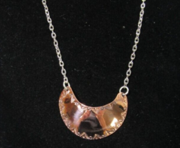 Seminole Mini 24&quot; Copper Single Gorget Necklace By Charley Johnson Signed - $24.74