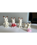 Calico Critters Hopscotch Bunny Rabbit Family Mom Dad Sister Brother Bab... - £23.61 GBP