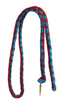 Horse 8' Flat Braided Red Nylon Web Durable Lead Rope w/ Brass Swivel Bo... - $19.99