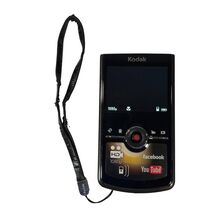 Kodak Zi8 1080p HD Pocket Video Camera Black Tested Working USB/SD Cover... - $18.80