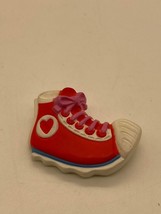 Signed Hallmark Red Heart Sneaker Valentine Pin - 1985 - £6.39 GBP